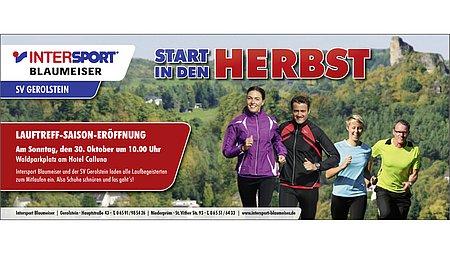 Eröffnung der Herbst-Laufsaison