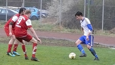 Fußballer im Halbfinale