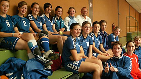 Damenhandballteam läuft auf Hochtouren